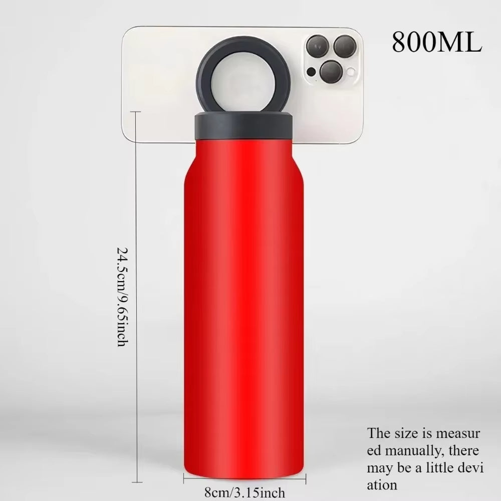 Metal Bottle with Magnetic Tripod