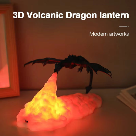3D Printed Fire Dragon Lamp