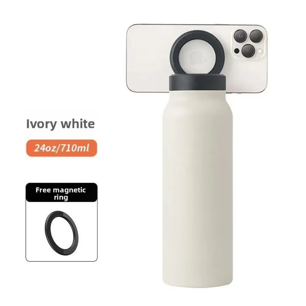 Metal Bottle with Magnetic Tripod